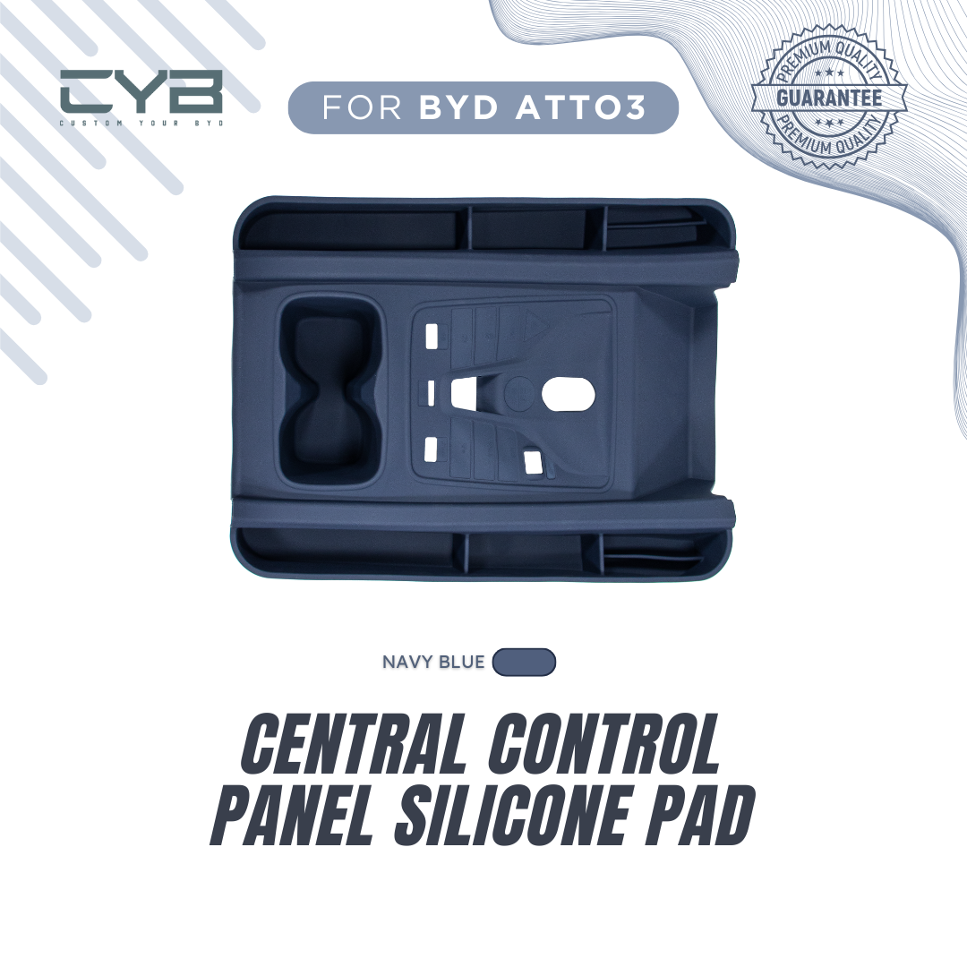 BYD Atto3 - Central Control Panel Silicone Pad [Biru] 2