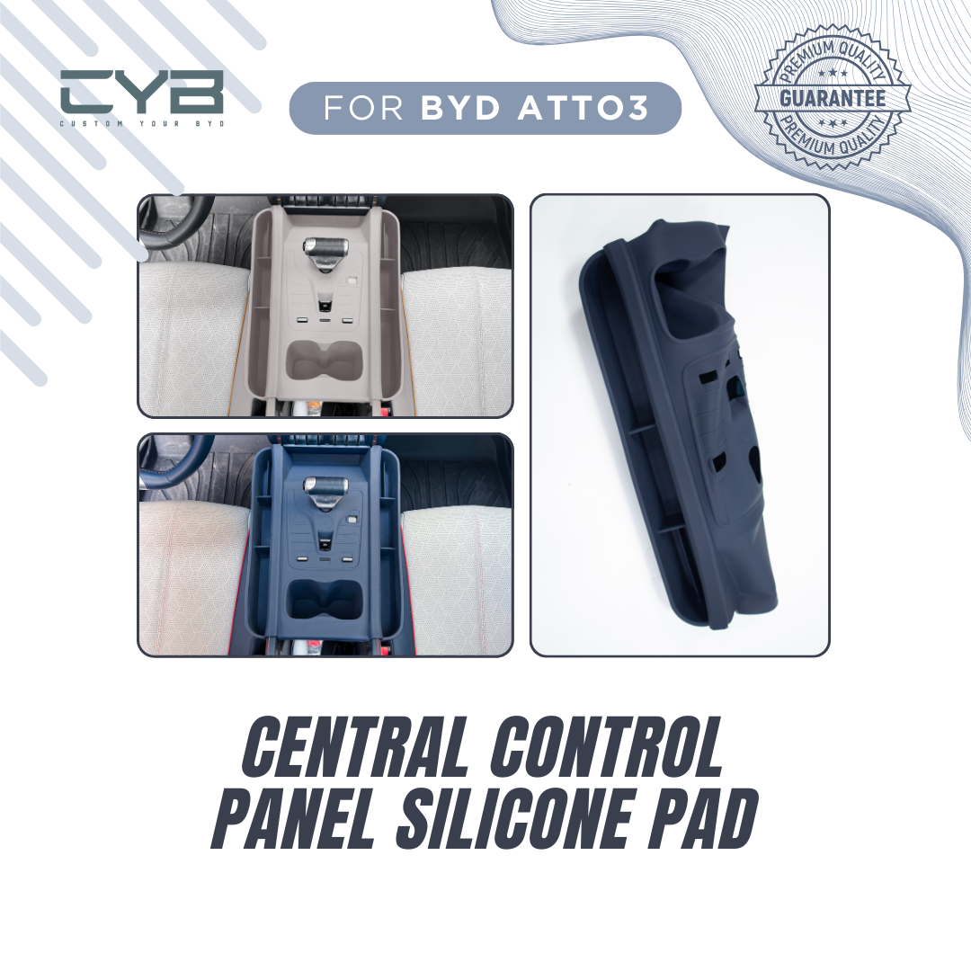 BYD Atto3 - Central Control Panel Silicone Pad [Biru] 4