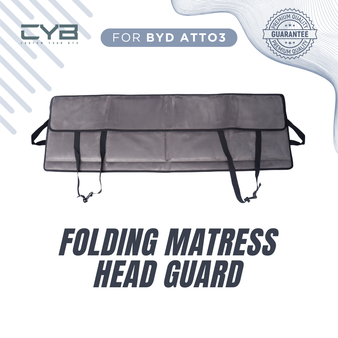 BYD Atto3 - Folding Mattress Head Guard [Hitam] 2