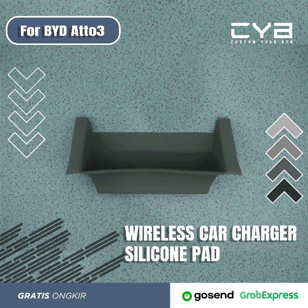BYD Atto3 - Wireless Car Charger Silicone [Putih] 2