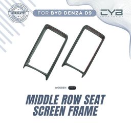 Denza D9 - Middle Row Seat Screen Frame [EV Wood Pettern]
