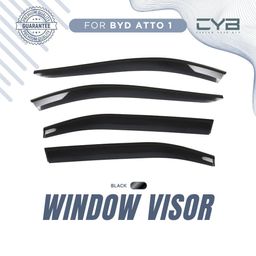 BYD Atto1 - Window Visor - 4 Pcs/Set [List Hitam]