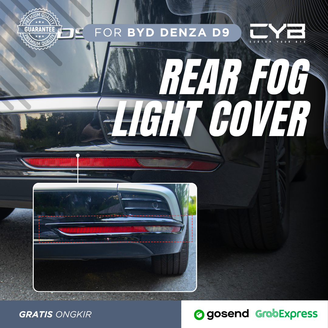 Denza D9 - Rear Fog Light Cover [Carbon] 2