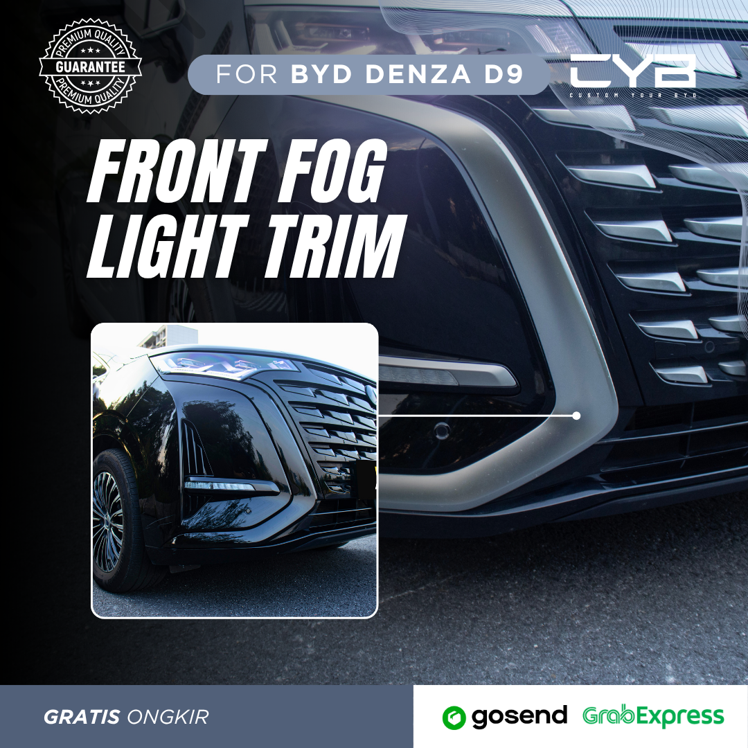 Denza D9 - Front Fog Light Trim [Carbon] 4