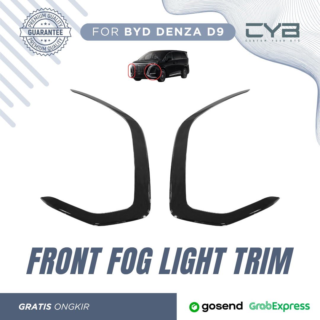 Denza D9 - Front Fog Light Trim [Hitam] 2