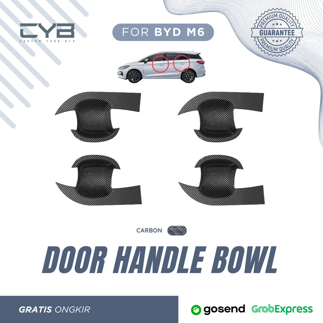 BYD M6 - Door Handle Bowl [Carbon] 2