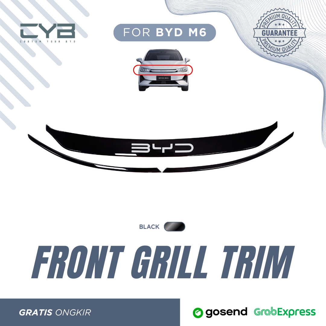 BYD M6 - Front Grill Trim [Hitam] 2
