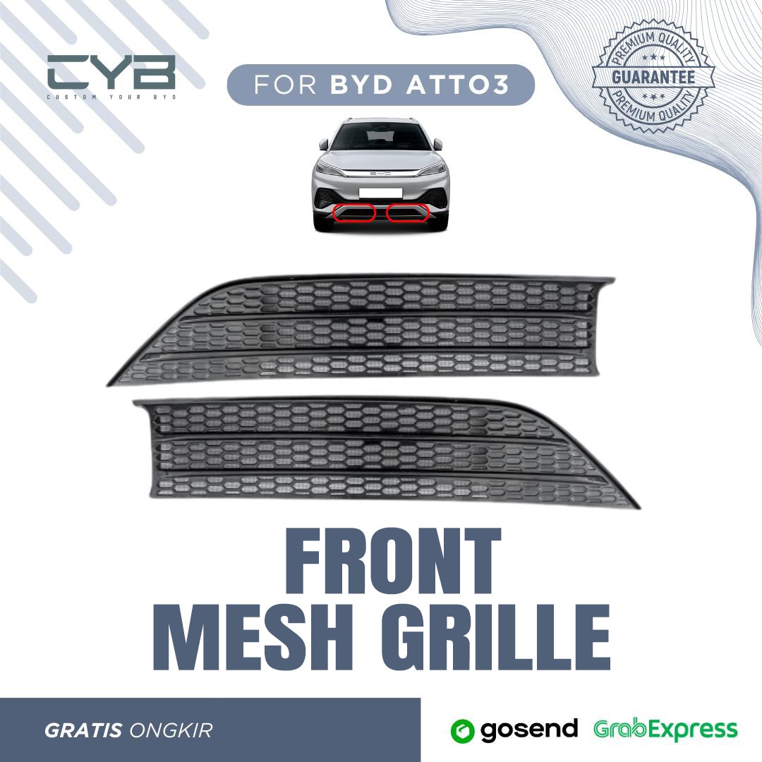 BYD Atto3 - Front Mesh Grille [Hitam] 4