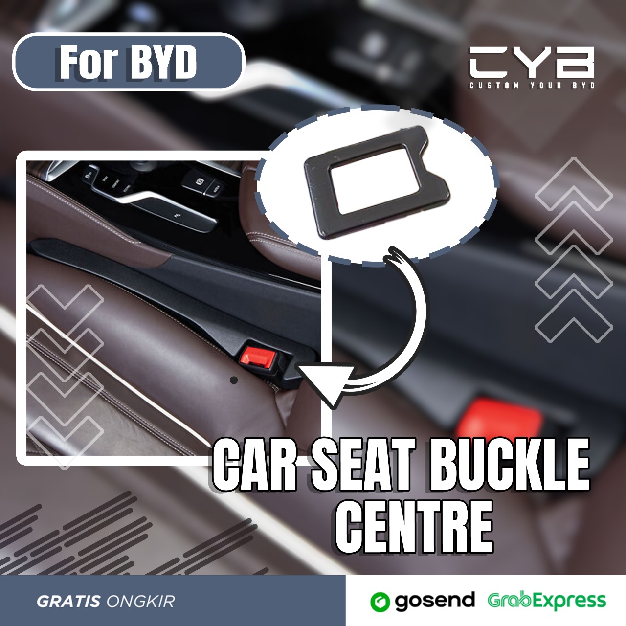 BYD - Car Seat Buckle Central - Metal Gun 2