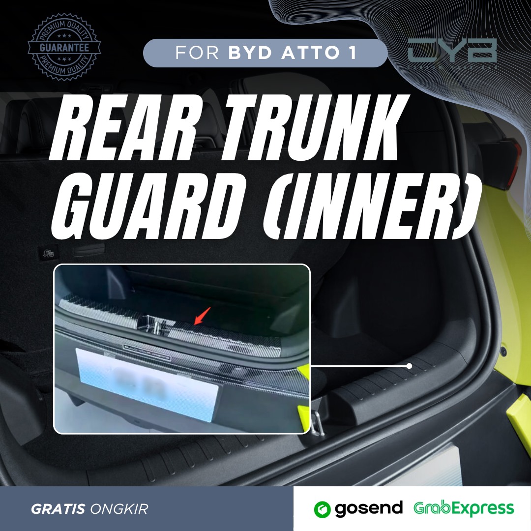 BYD Atto1 - Rear Trunk Guard [Outer Carbon] 4