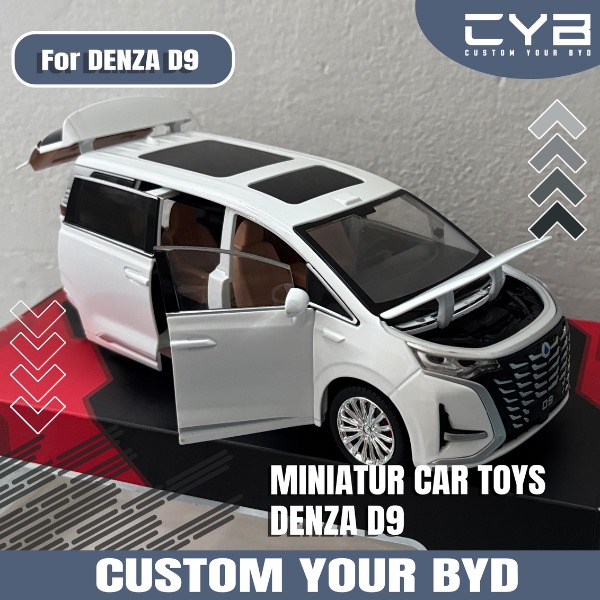 Denza D9 - Miniatur Car / Toys [Putih - PVC] 2