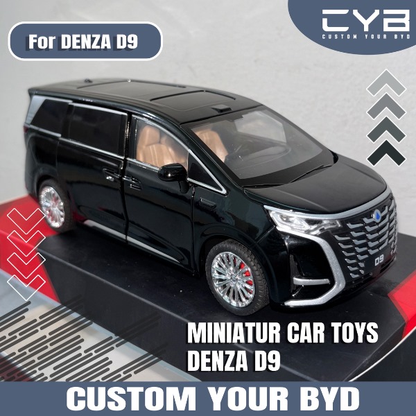 Denza D9 - Miniatur Car / Toys [Hitam - Metal] 2