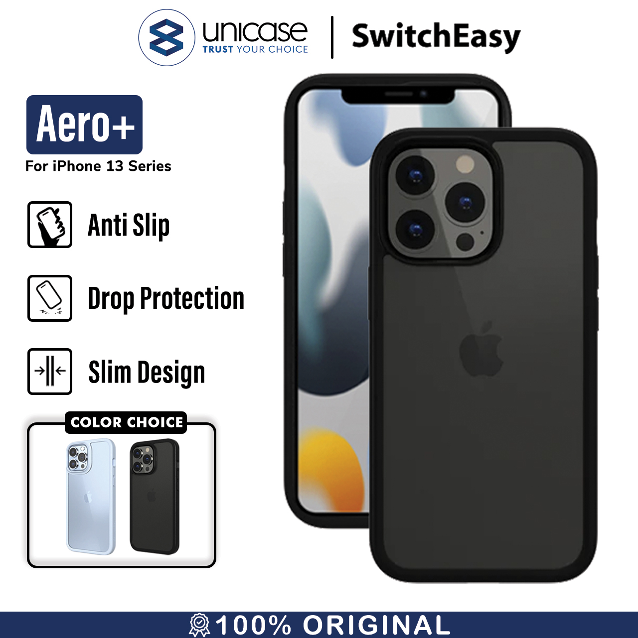 Case iPhone 13 Pro Max Mini SwitchEasy Aero Plus Hybrid Slim Casing