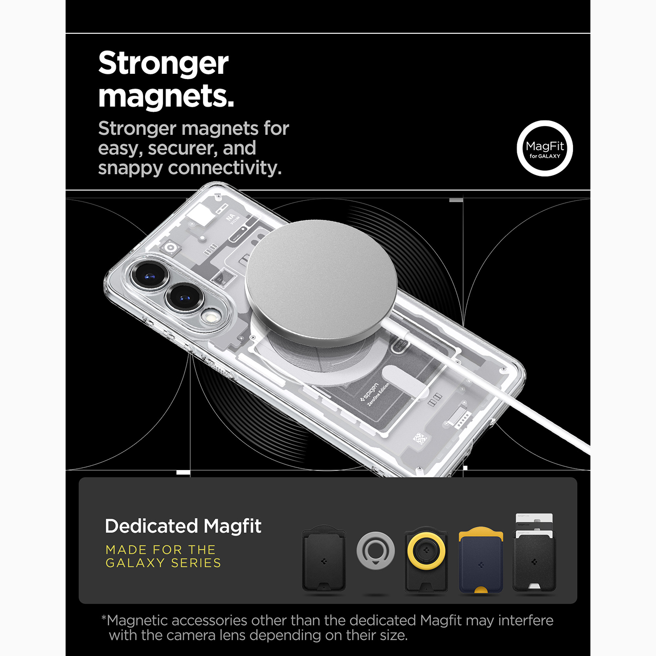 Case Samsung Galaxy S25 Edge Spigen Ultra Hybrid Zero One Magnetic MagFit Magsafe Anti Shock Casing