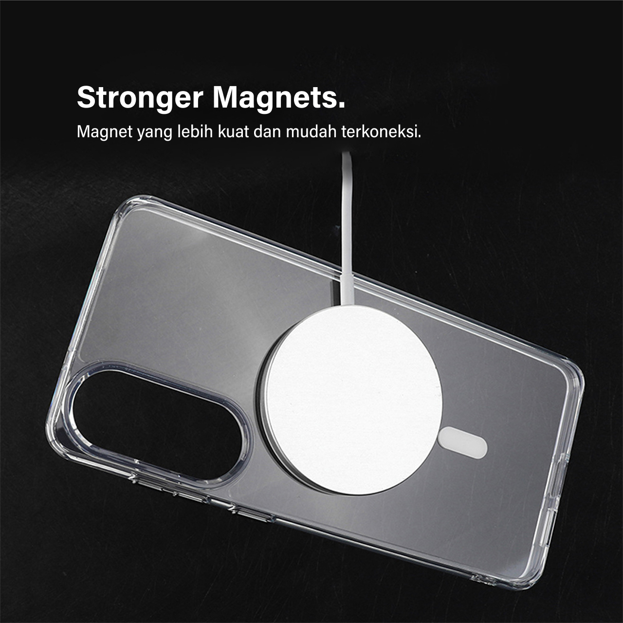 Octagoods Galaxy S25 Edge Case Dual Clear Magsafe - Clear K08352