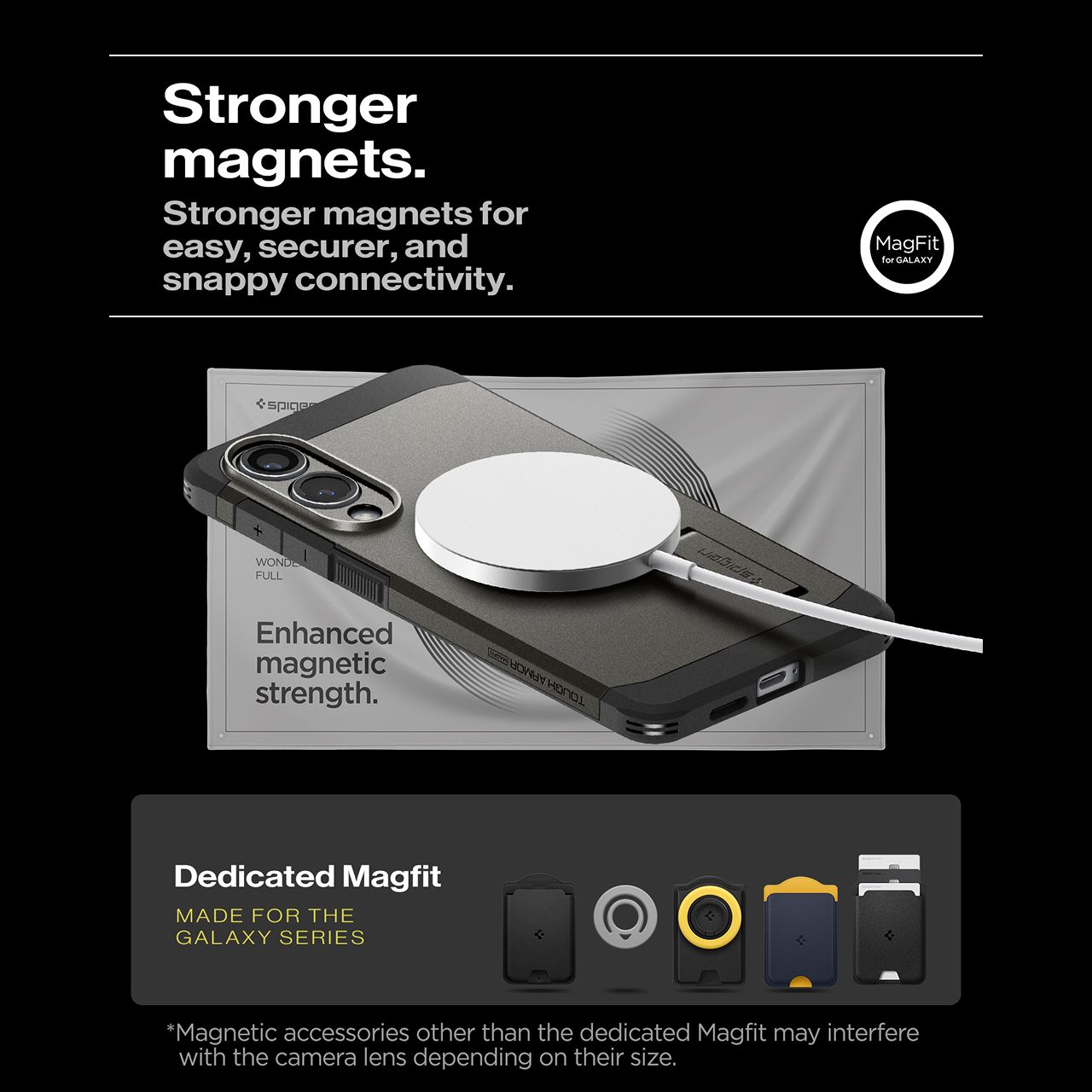 Spigen Galaxy S25 Edge Case Magsafe Tough Armor MagFit - Black ACS09422