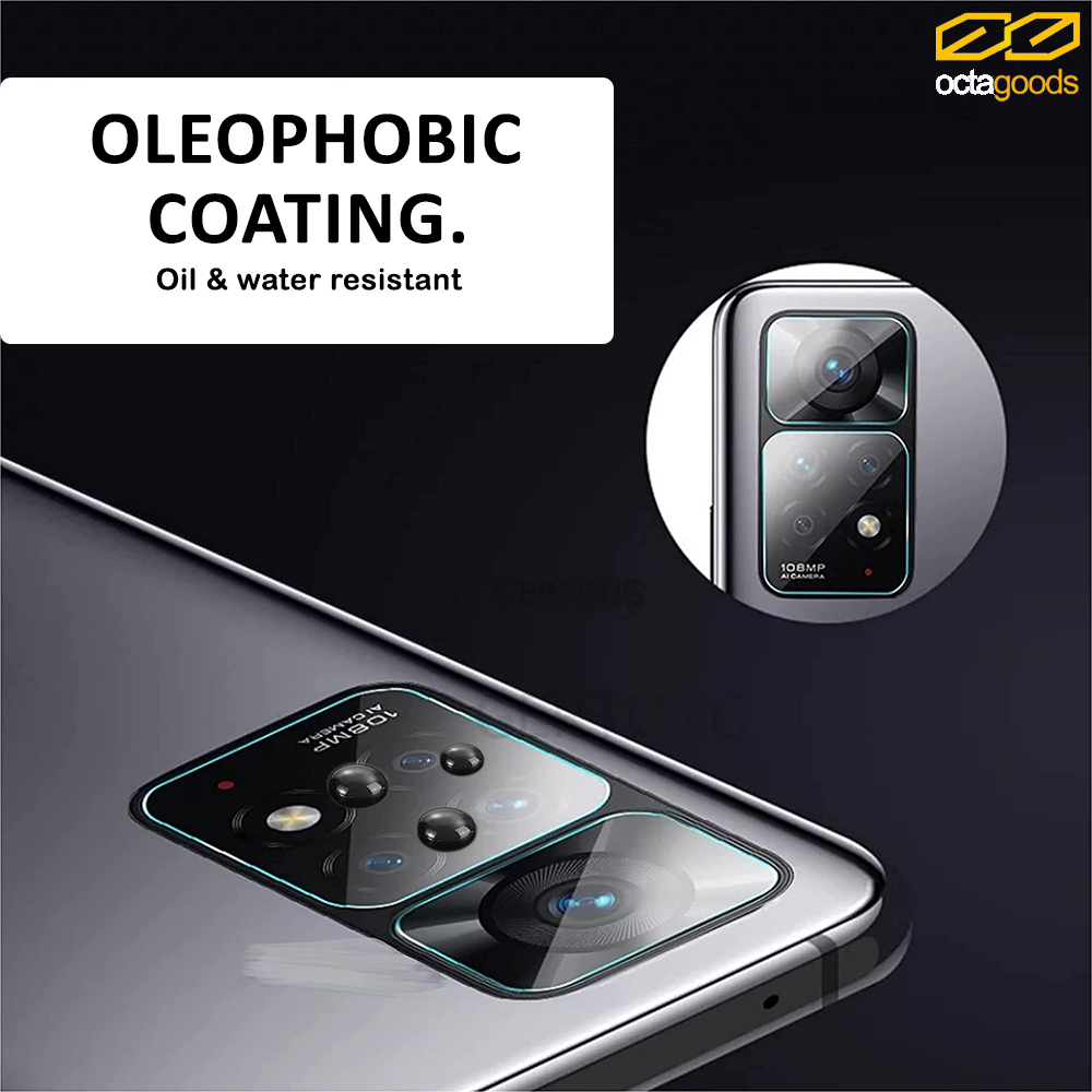 Octagoods Xiaomi Redmi Note 11 / 11s Camera Lens Protector - Clear
