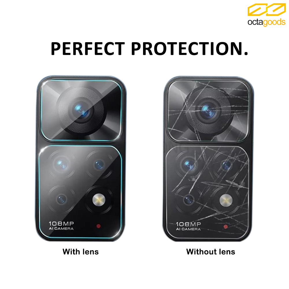 Octagoods Xiaomi Redmi Note 11 / 11s Camera Lens Protector - Clear