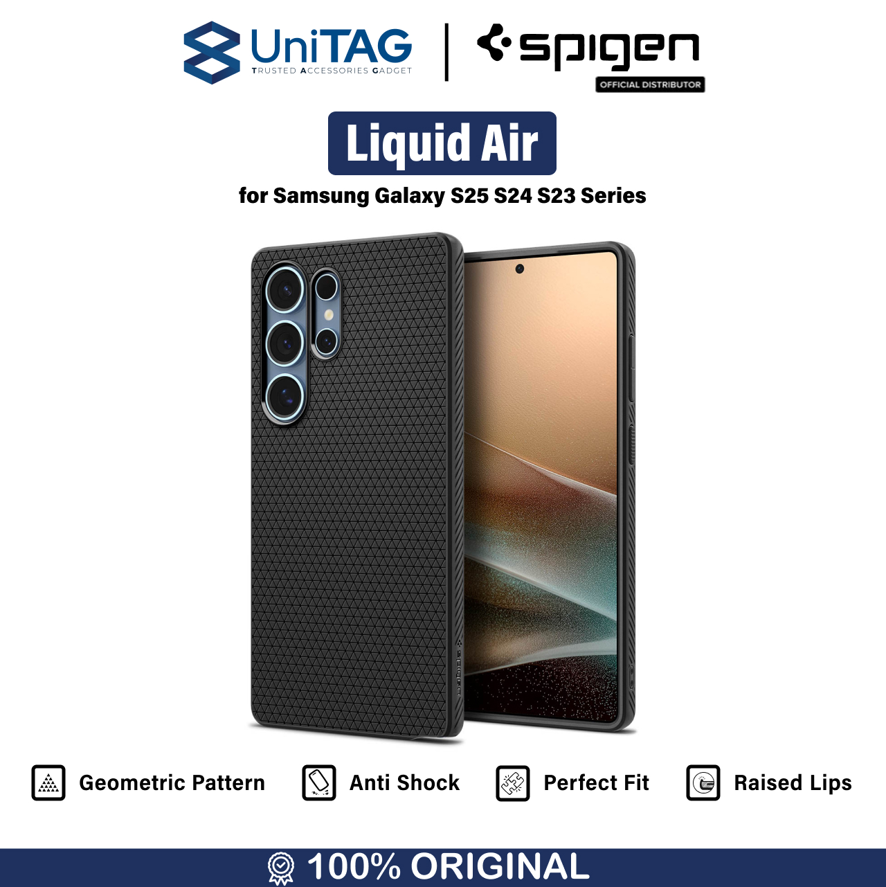 Spigen Galaxy S23 Plus Case Liquid Air - Abyss Green ACS05667