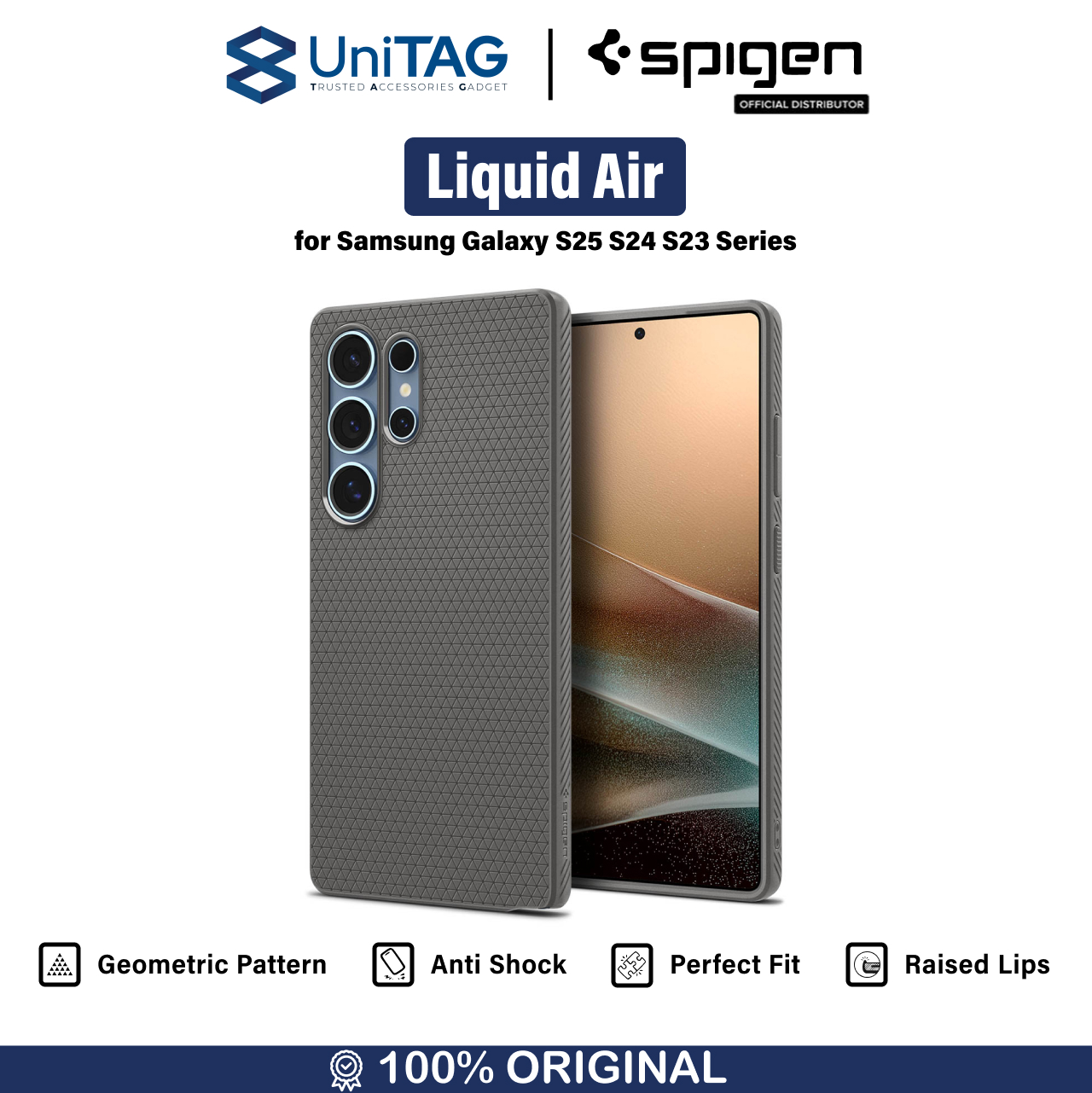 Spigen Galaxy S23 Plus Case Liquid Air - Abyss Green ACS05667