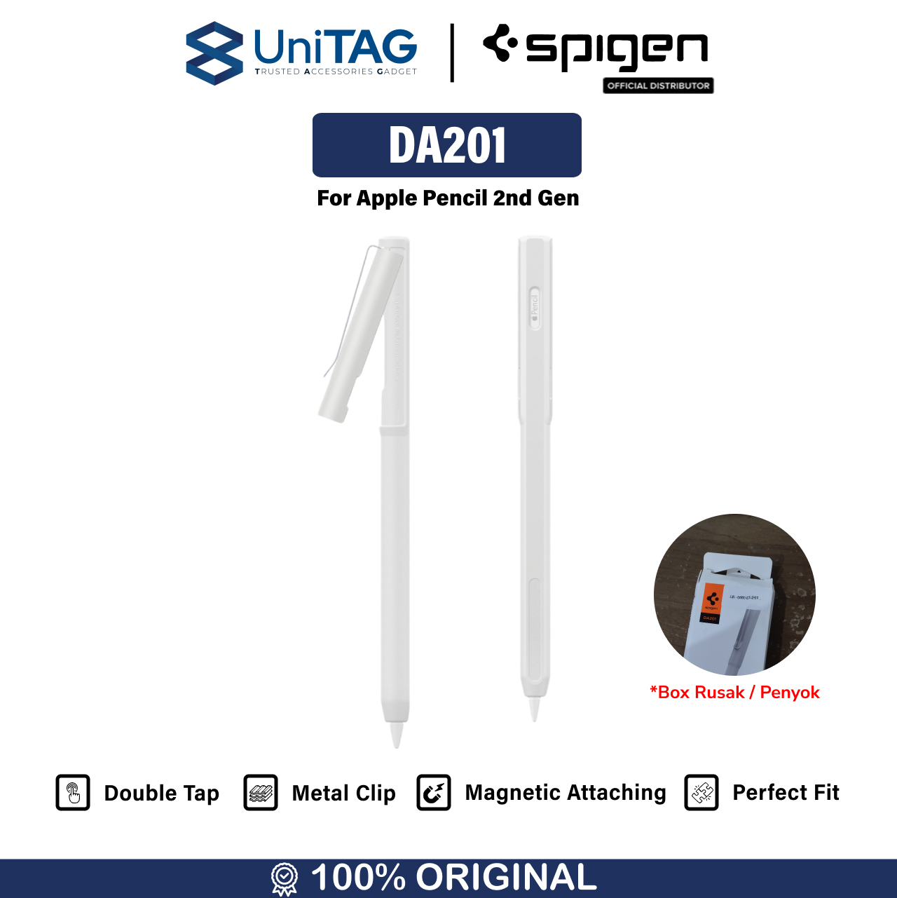 Spigen Apple Pencil (2nd Gen) Case DA201 - White ACS05857-1