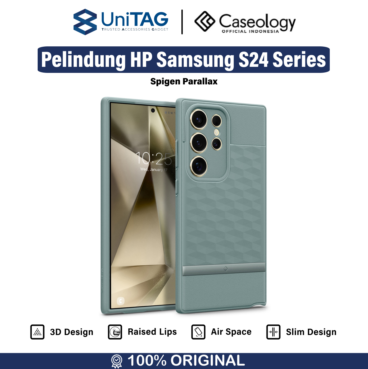 Caseology Galaxy S24 Case Parallax - Sage Green ACS07369