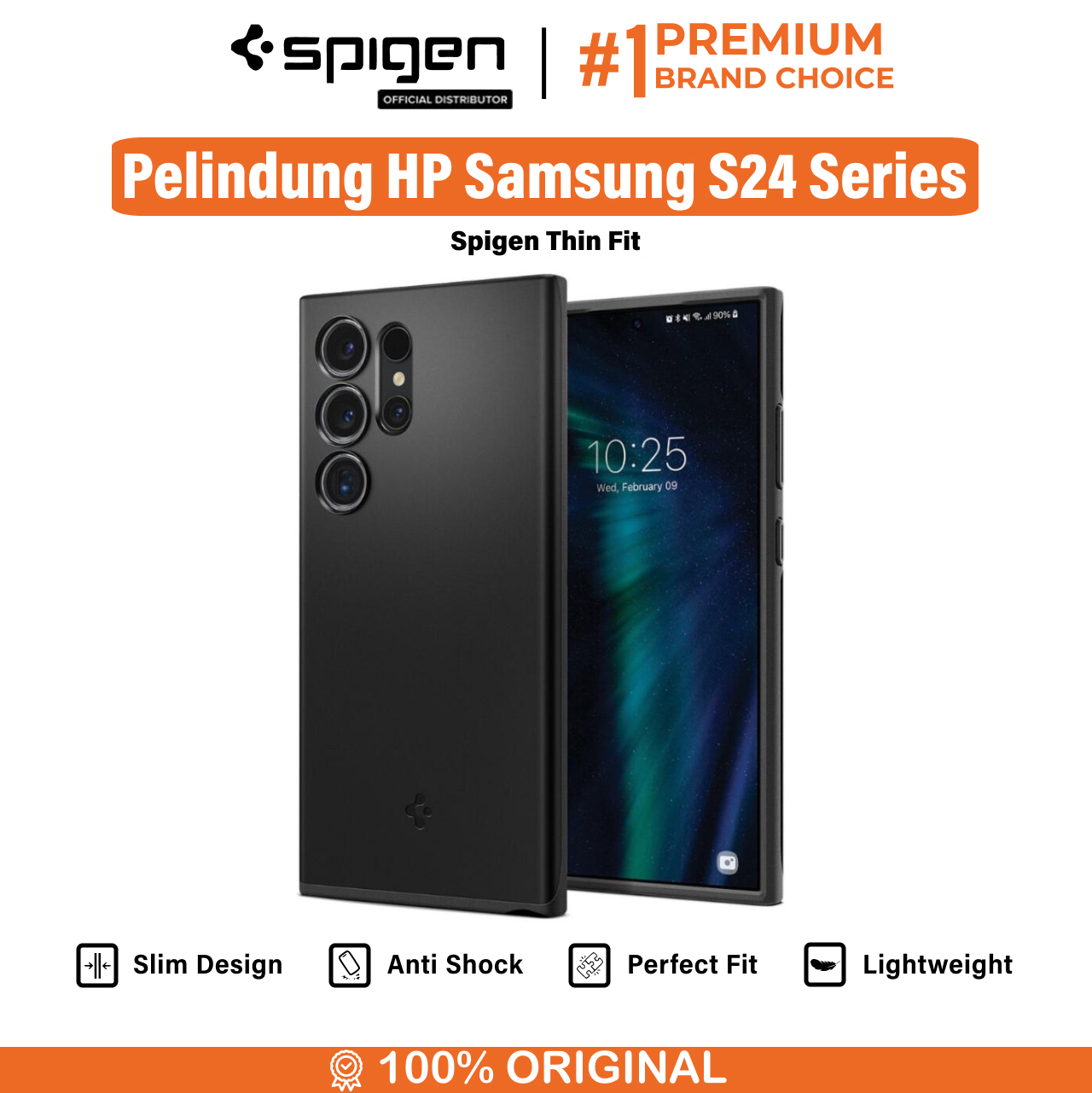 Spigen Galaxy S24 Ultra Case Thin Fit - Abyss Green ACS07282-1