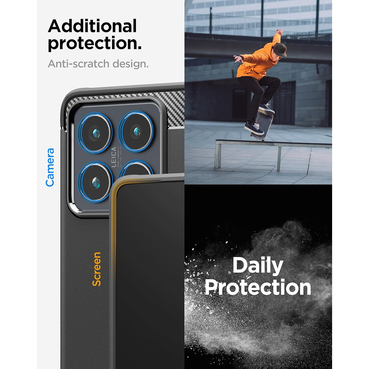 Spigen Xiaomi 14 Case Rugged Armor - Matte Black ACS07422
