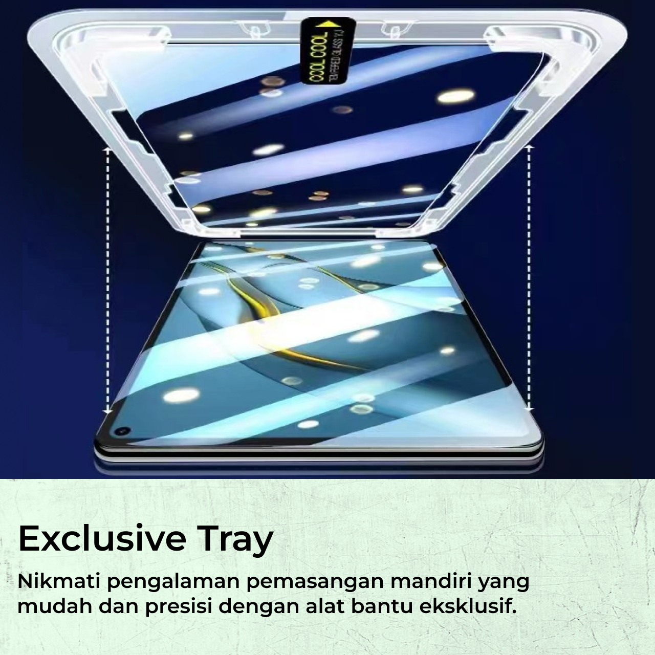 Octagoods iPad Air 11" (2024) Tempered Glass with Tray - Clear PG7388