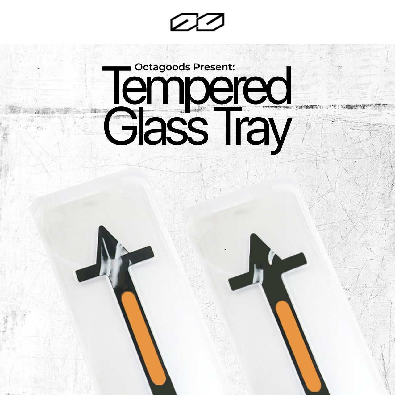 Octagoods iPhone 16 Pro Max Tempered Glass Full Cover with Tray - Clear WCC051