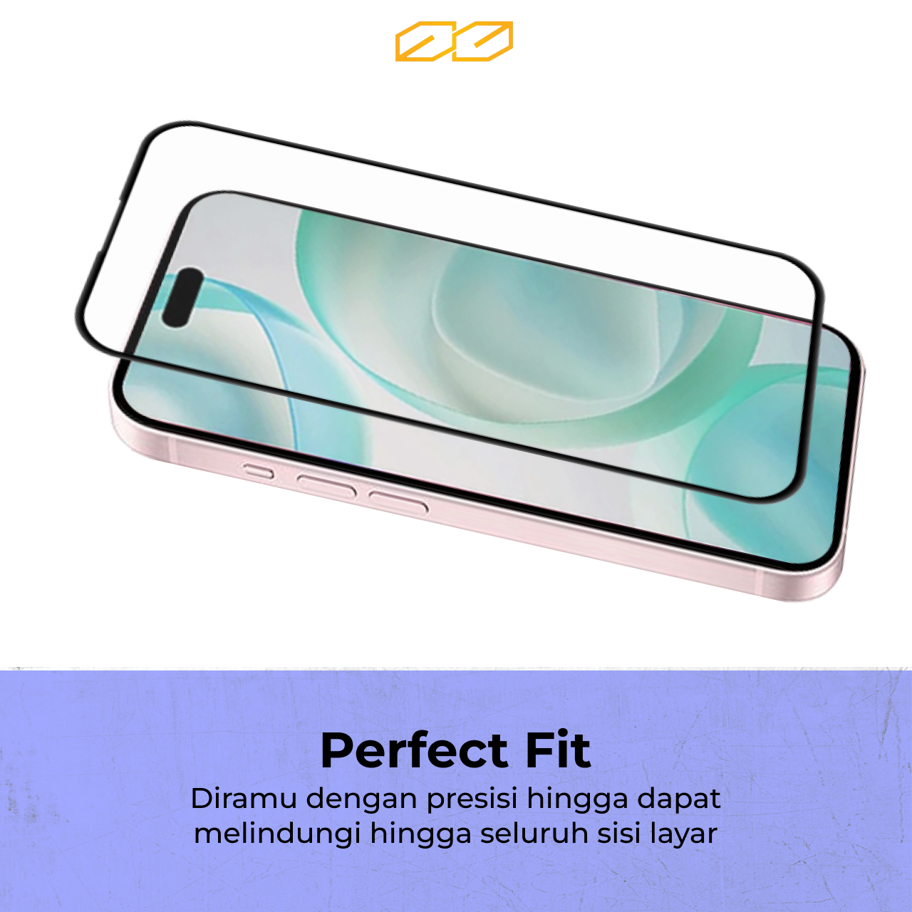 Octagoods iPhone 16 Pro Max Tempered Glass Full Cover with Tray - Clear WCC051