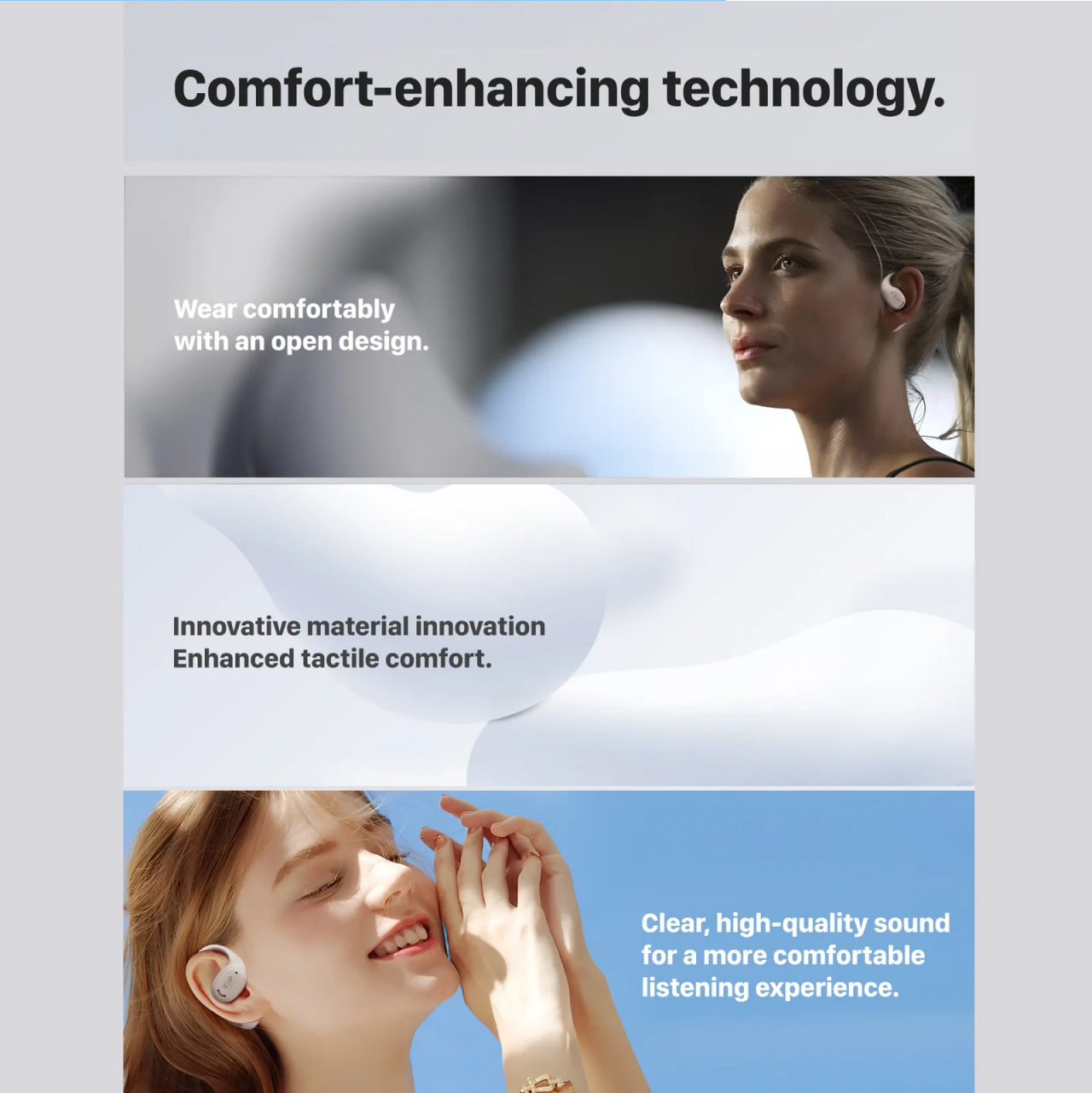 KiiP TWS DTH5 Earhook Bluetooth - Black KP-EAR-DTH5-BK