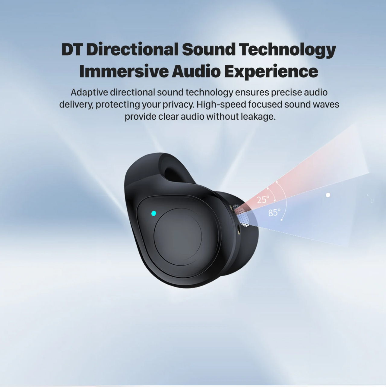 KiiP TWS DTH6 Ear Clip Bluetooth - Black KP-EAR-DTH6-BK