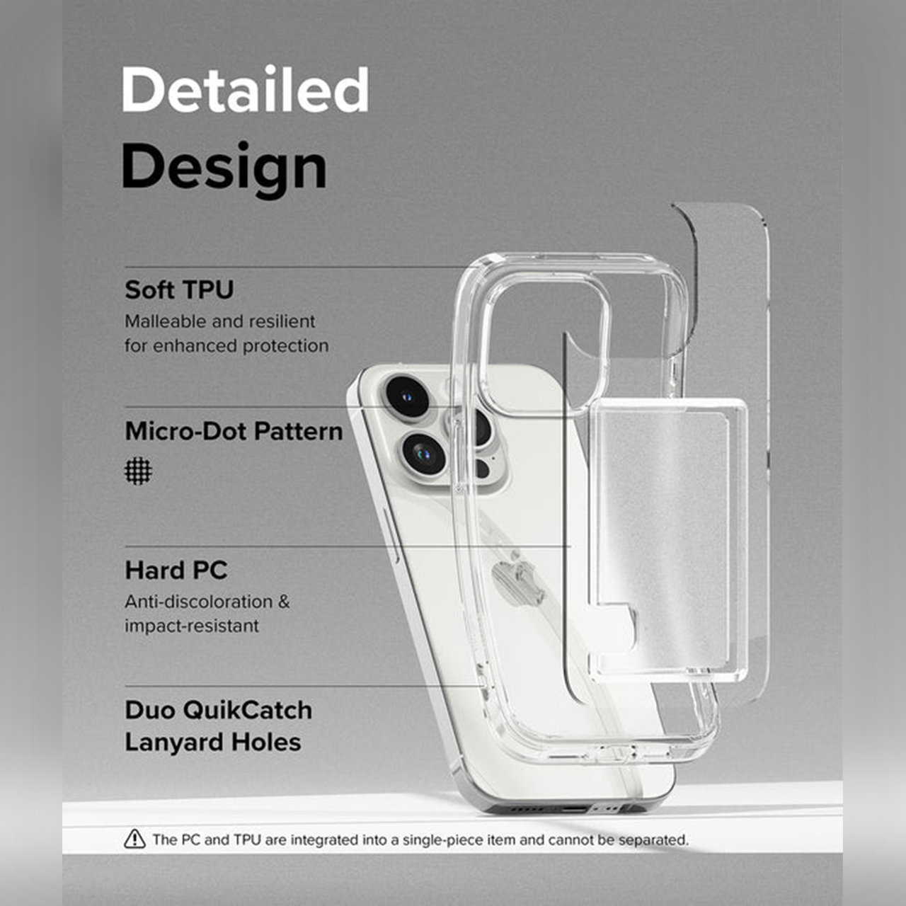 Case iPhone 15 Pro Max Plus Ringke Fusion Card Slot Kartu Clear Casing
