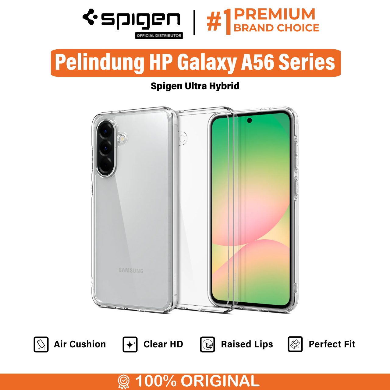 Spigen Galaxy A56 5G Case Ultra Hybrid - Matte Black ACS09293-1