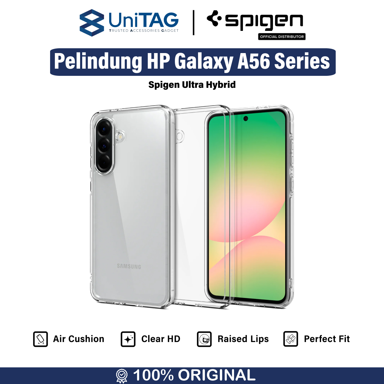 Spigen Galaxy A56 5G Case Ultra Hybrid - Matte Black ACS09293-1