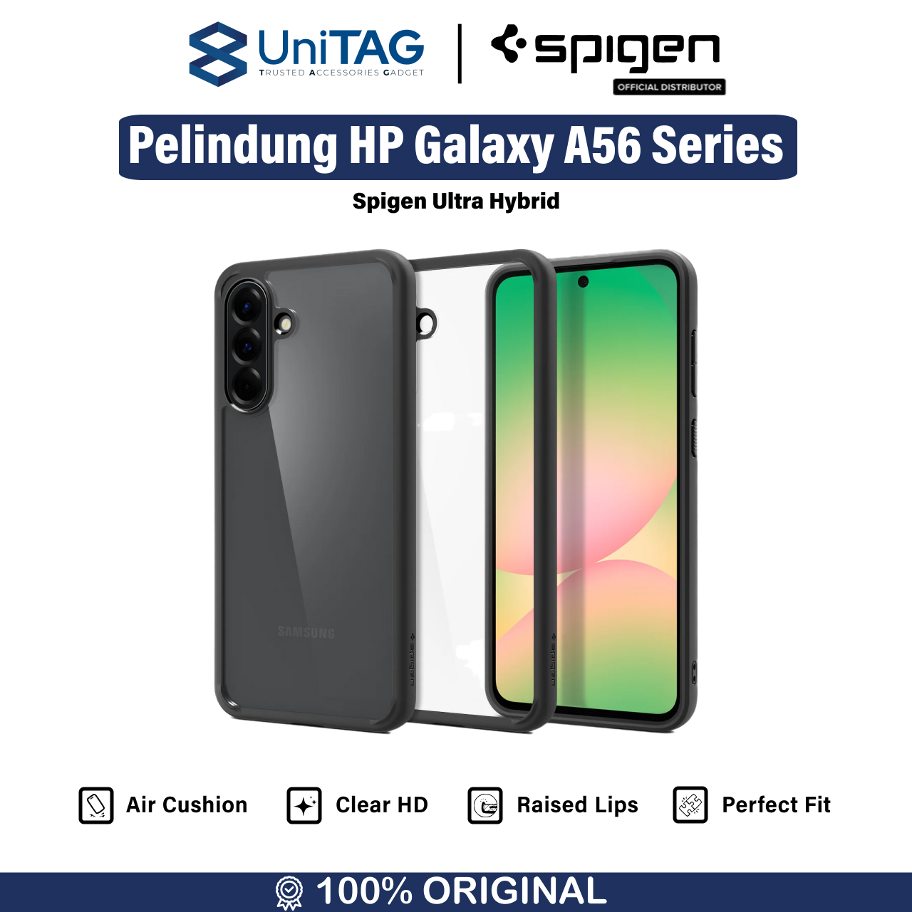 Spigen Galaxy A56 5G Case Ultra Hybrid - Matte Black ACS09293