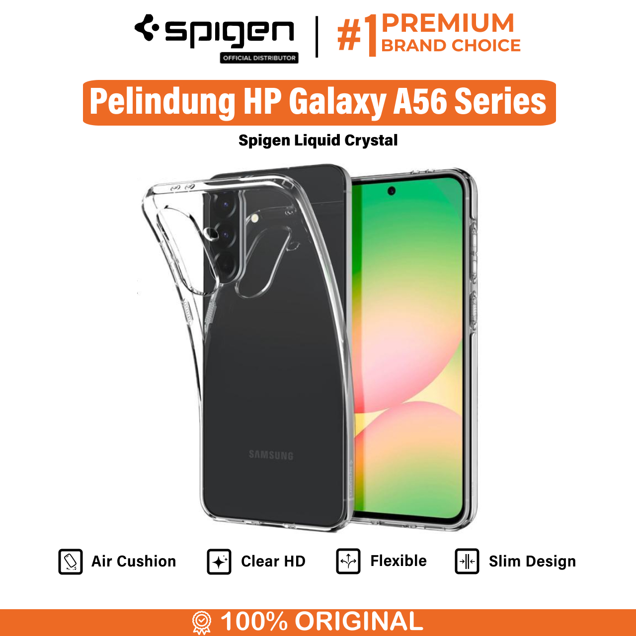 Spigen Galaxy A56 5G Case Liquid Crystal - Crystal Clear ACS09296
