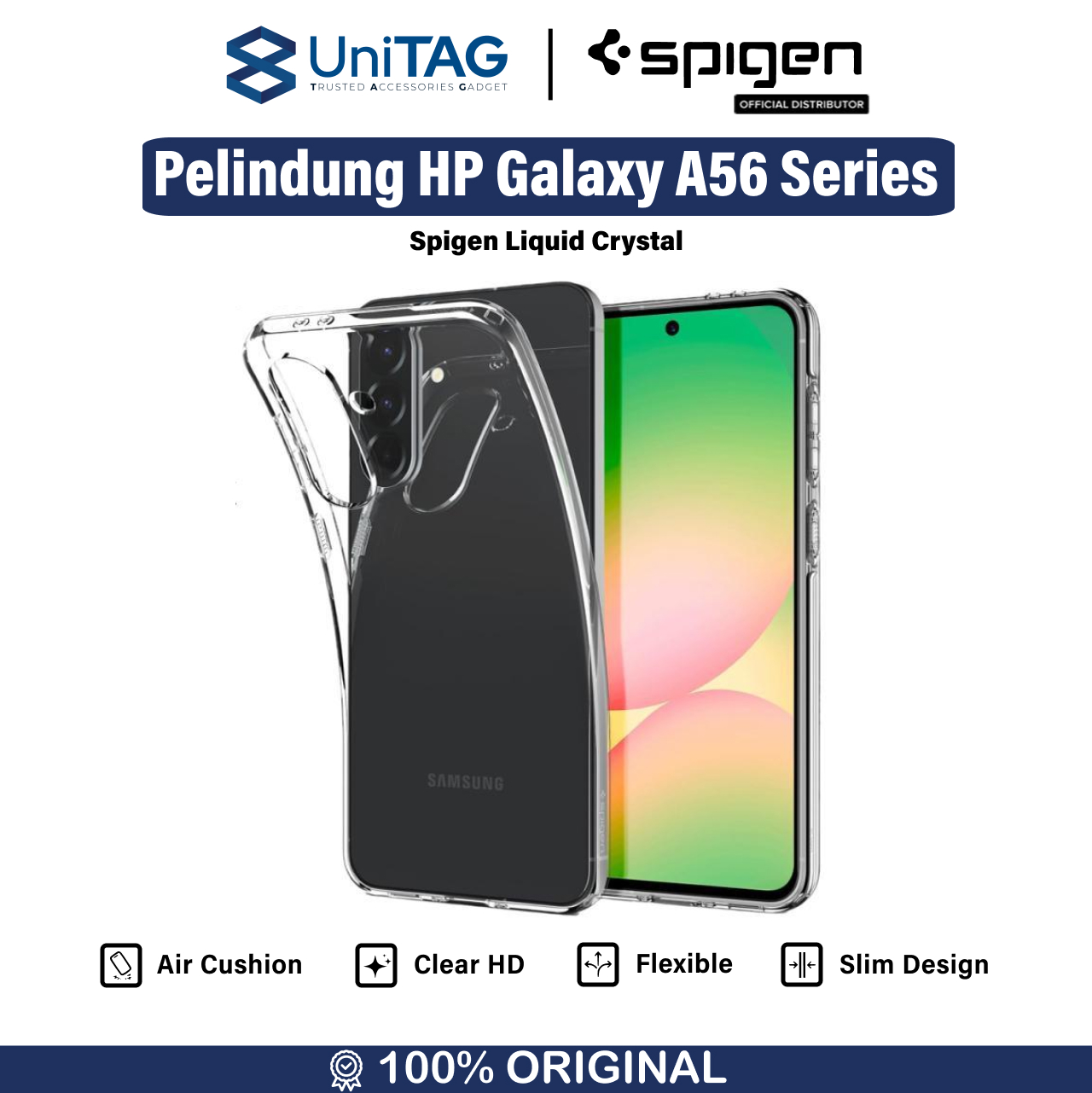 Spigen Galaxy A56 5G Case Liquid Crystal - Crystal Clear ACS09296