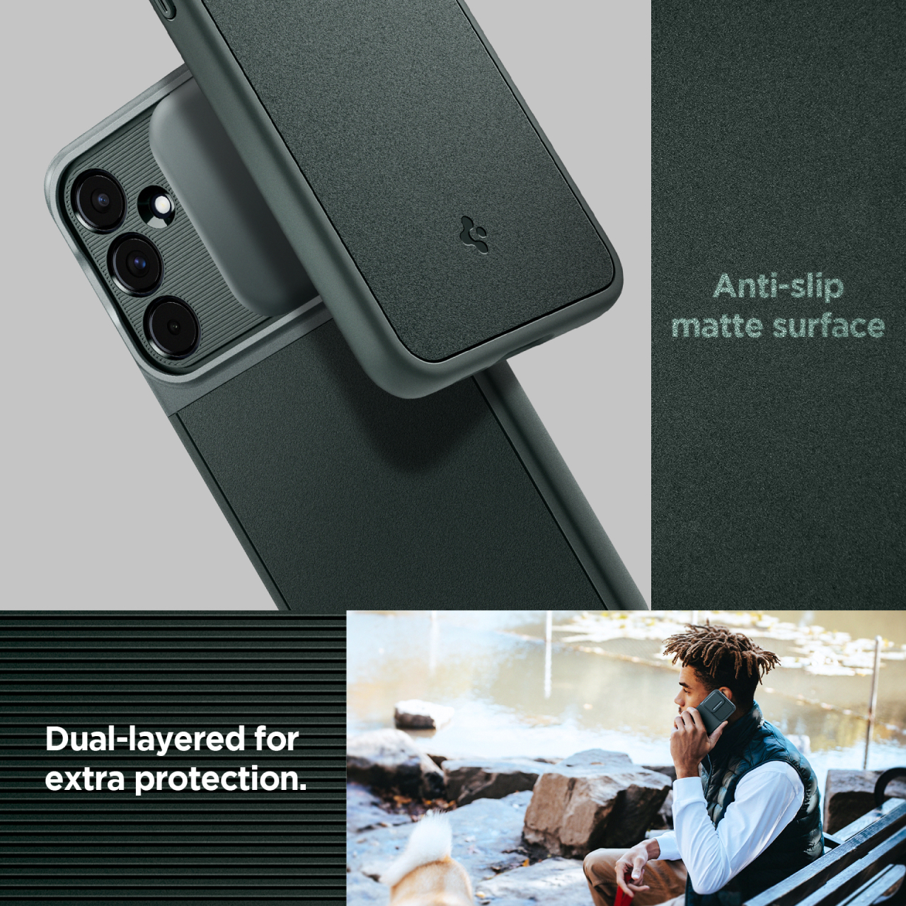 Spigen Galaxy A55 5G Case Optik Armor - Black ACS07535