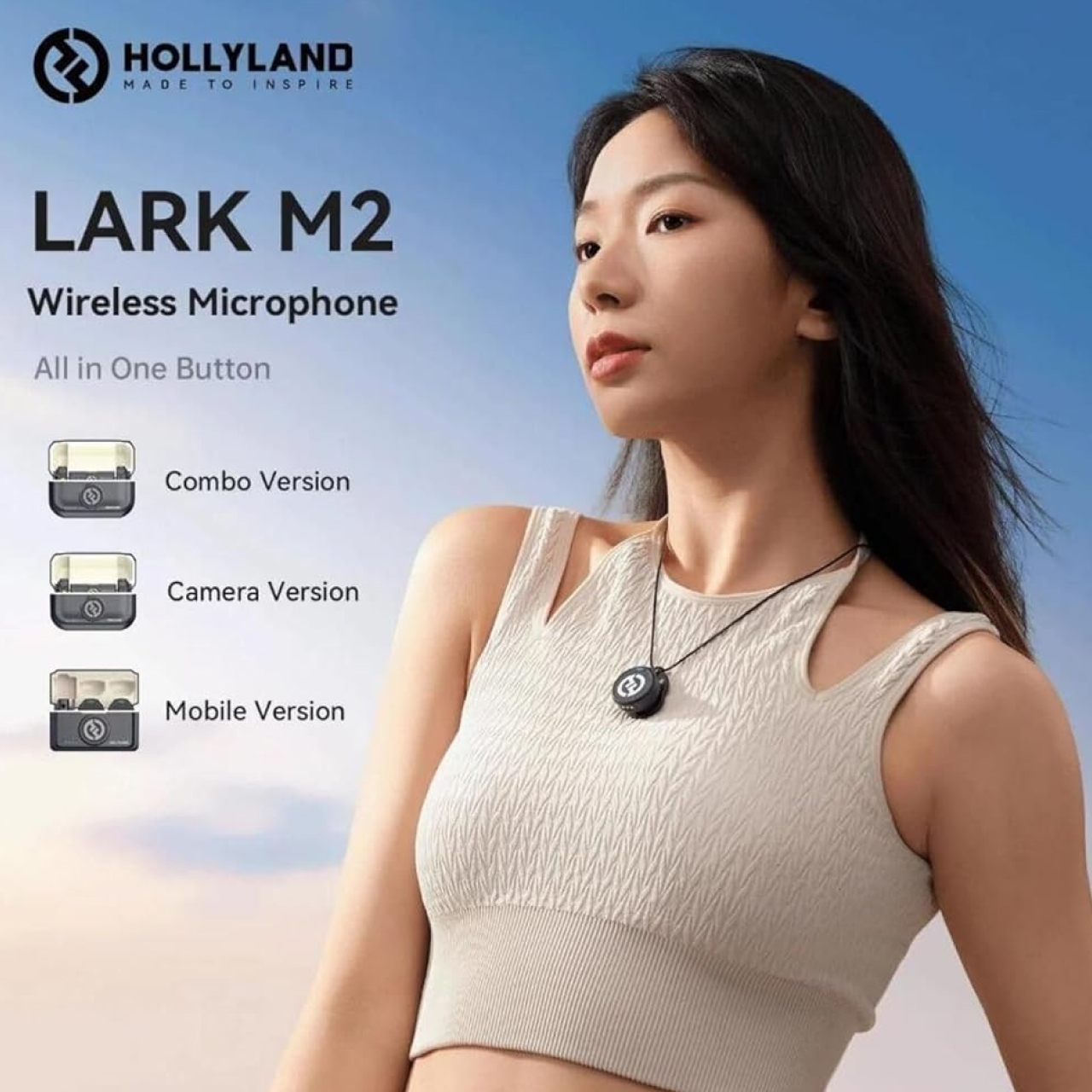 HOLLYLAND Wireless Microphone Lark M2 Duo Combo - Black