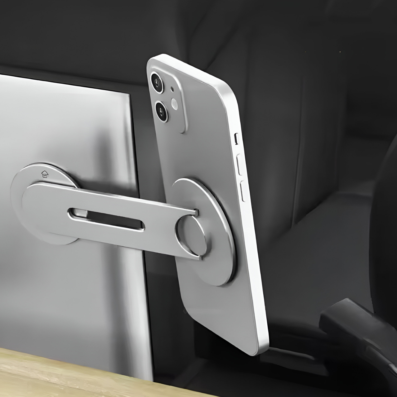 Octagoods Phone Holder Magnetic for Laptop Rotatable Flip X02 - Black X02