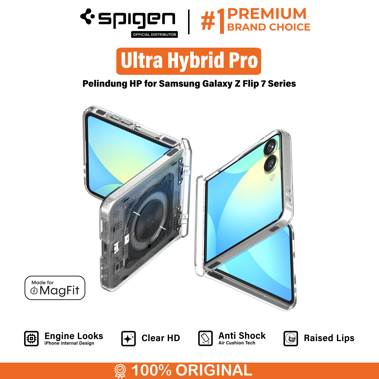 Spigen Galaxy Z Flip 7 Case Ultra Hybrid Pro MagFit - Neo One ACS09560