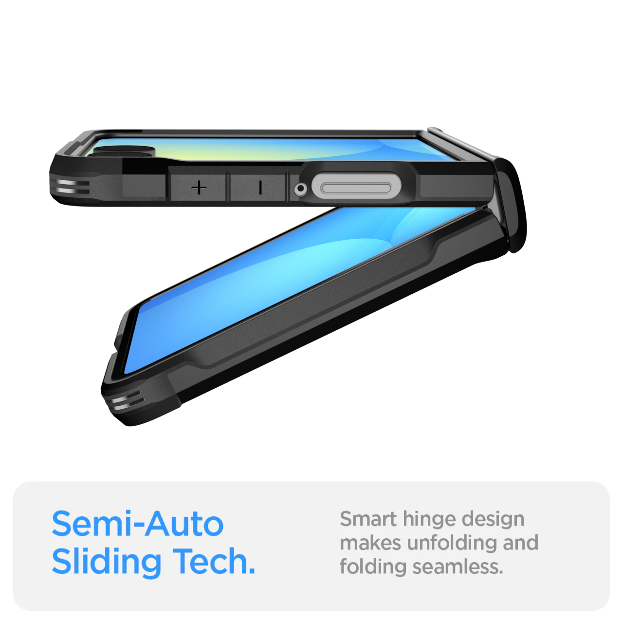 Spigen Galaxy Z Flip 7 Case Slim Armor Pro Magfit - Black ACS09558 (Offline SKU)