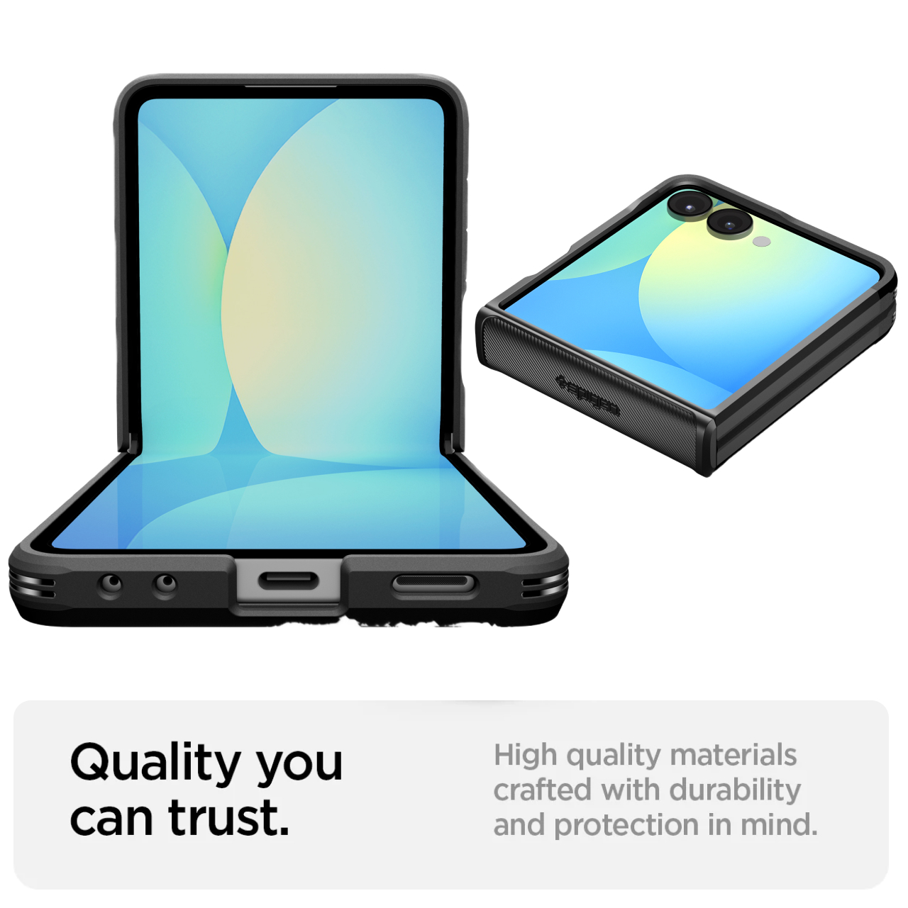 Spigen Galaxy Z Flip 7 Case Slim Armor Pro Magfit - Black ACS09558 (Offline SKU)