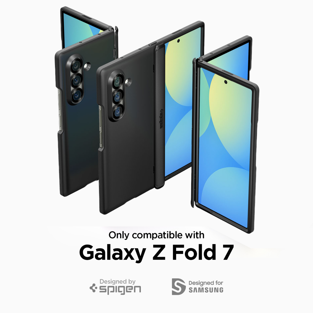 Spigen Galaxy Z Fold 7 Case Slim Armor Pro MagFit - Black ACS09551