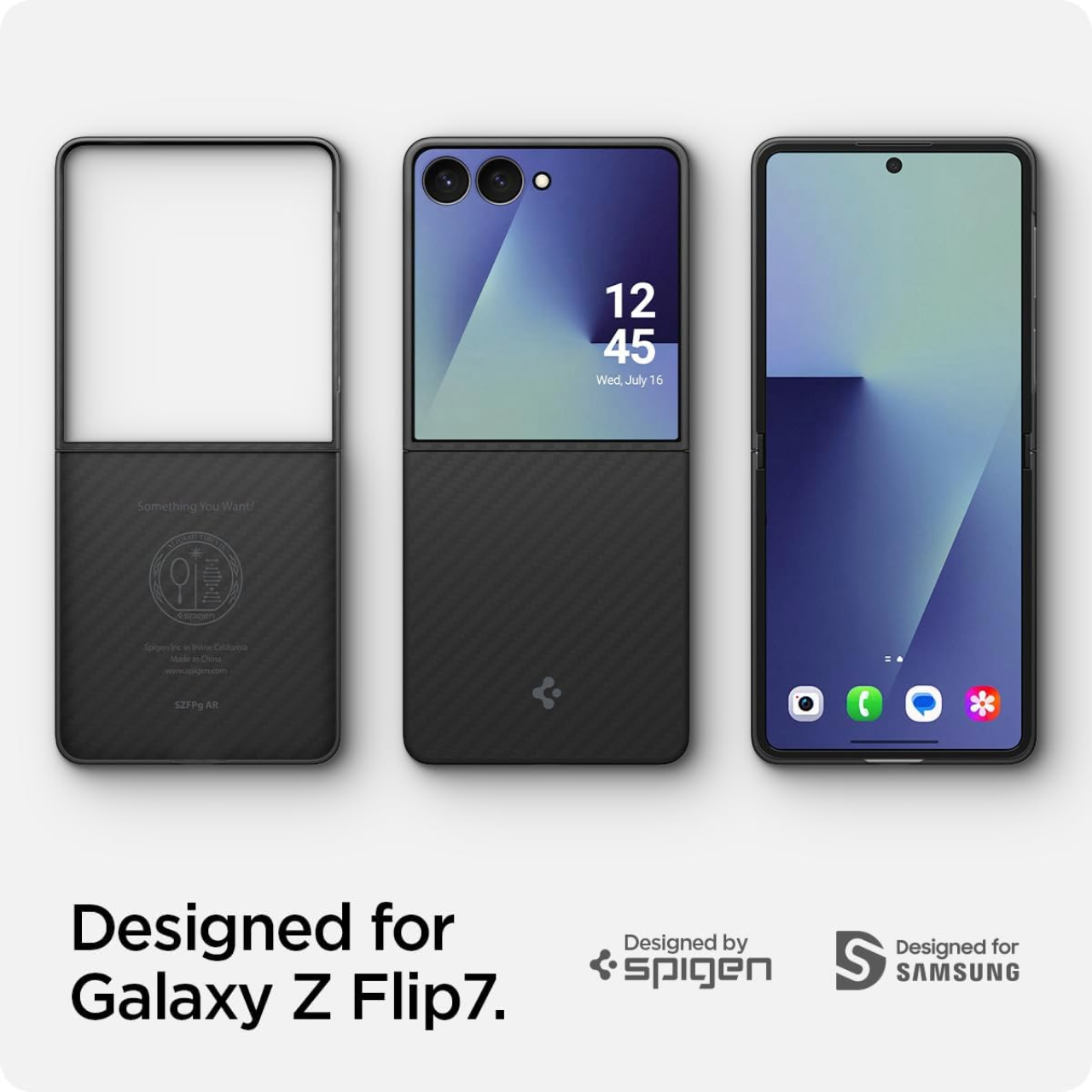 Spigen Galaxy Z Flip 7 Case Air Skin Aramid - Black ACS09564