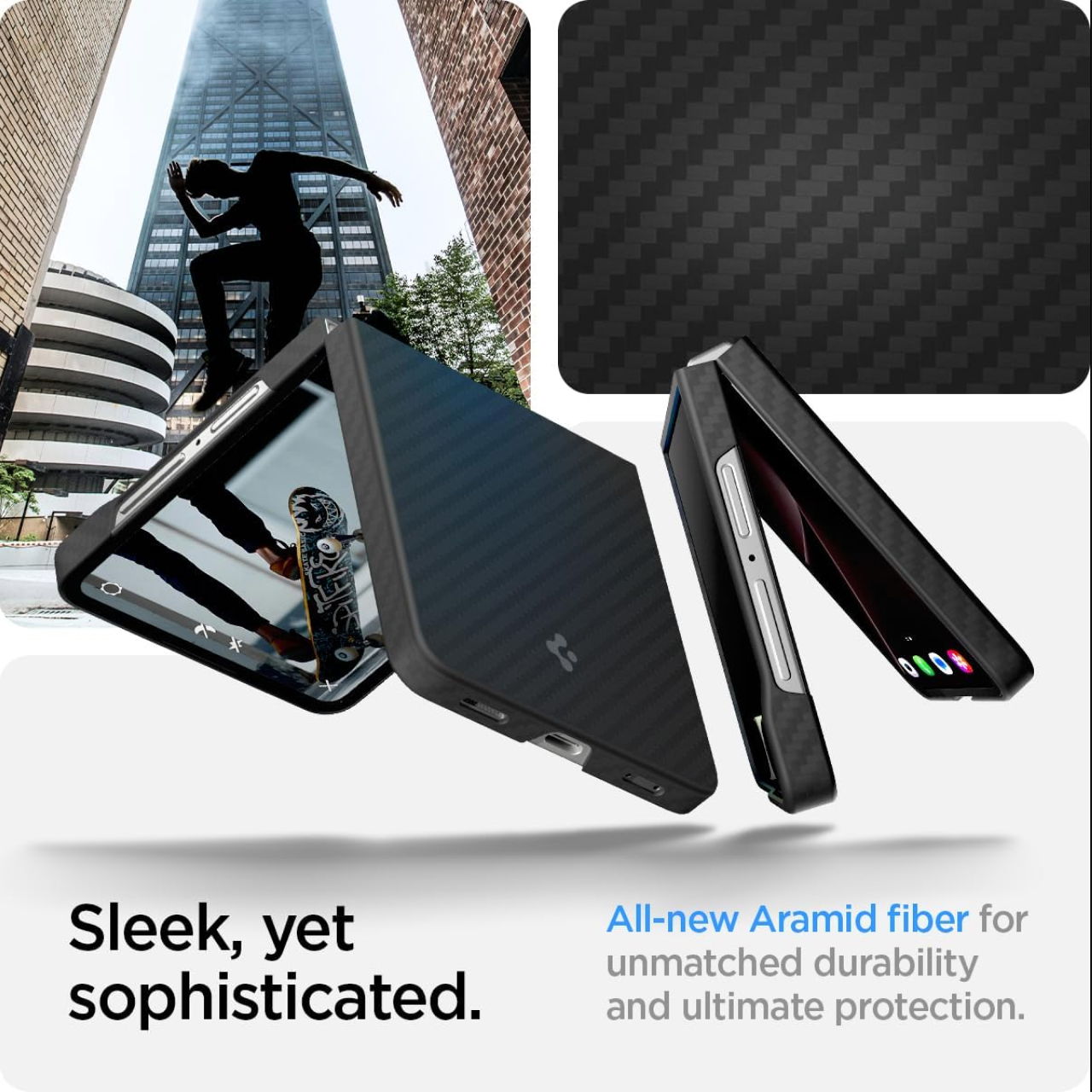 Spigen Galaxy Z Flip 7 Case Air Skin Aramid - Black ACS09564