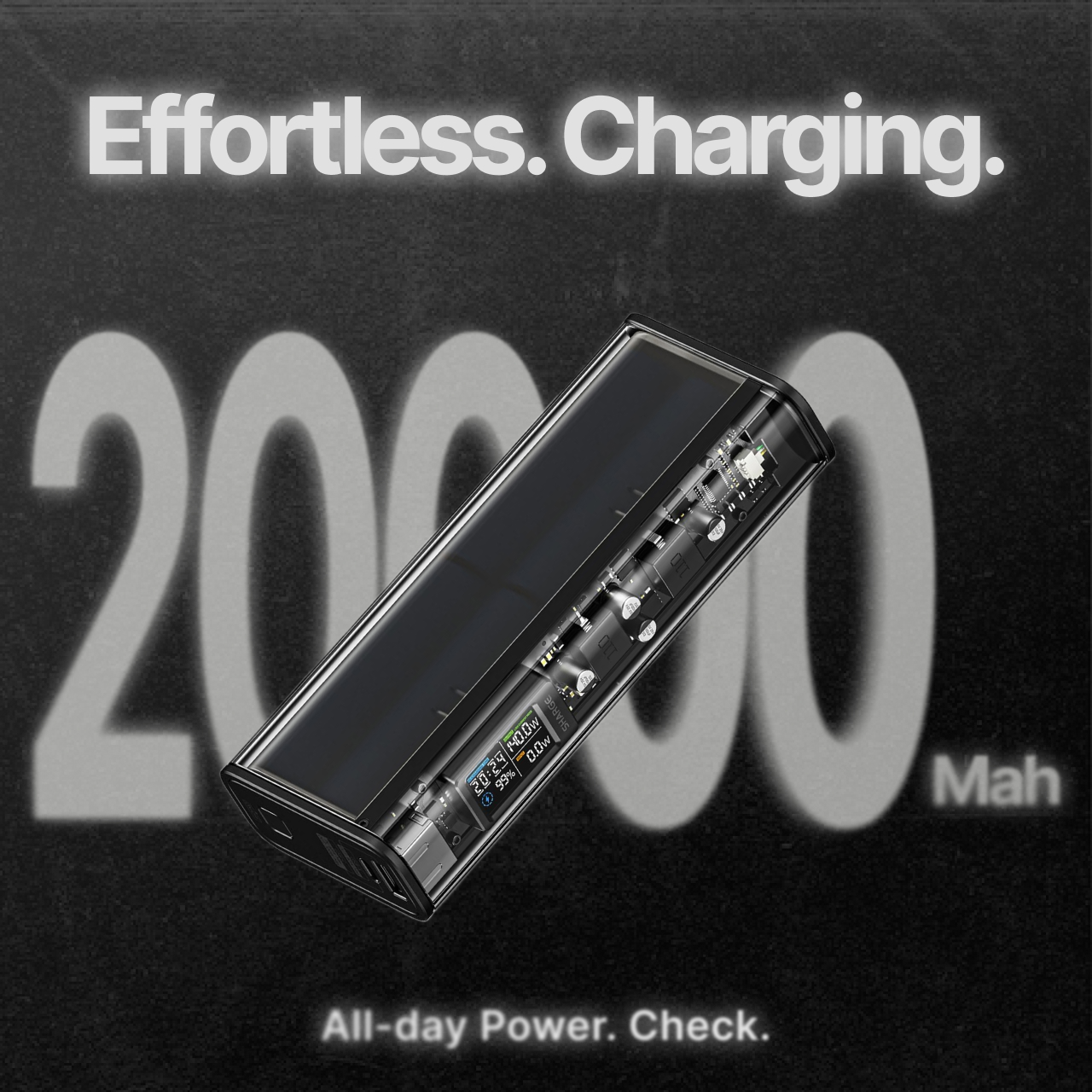 Sharge Powerbank 20000mAh 140W 1A 1C Shargeek 140 - Black YDD-SG-140-HEI