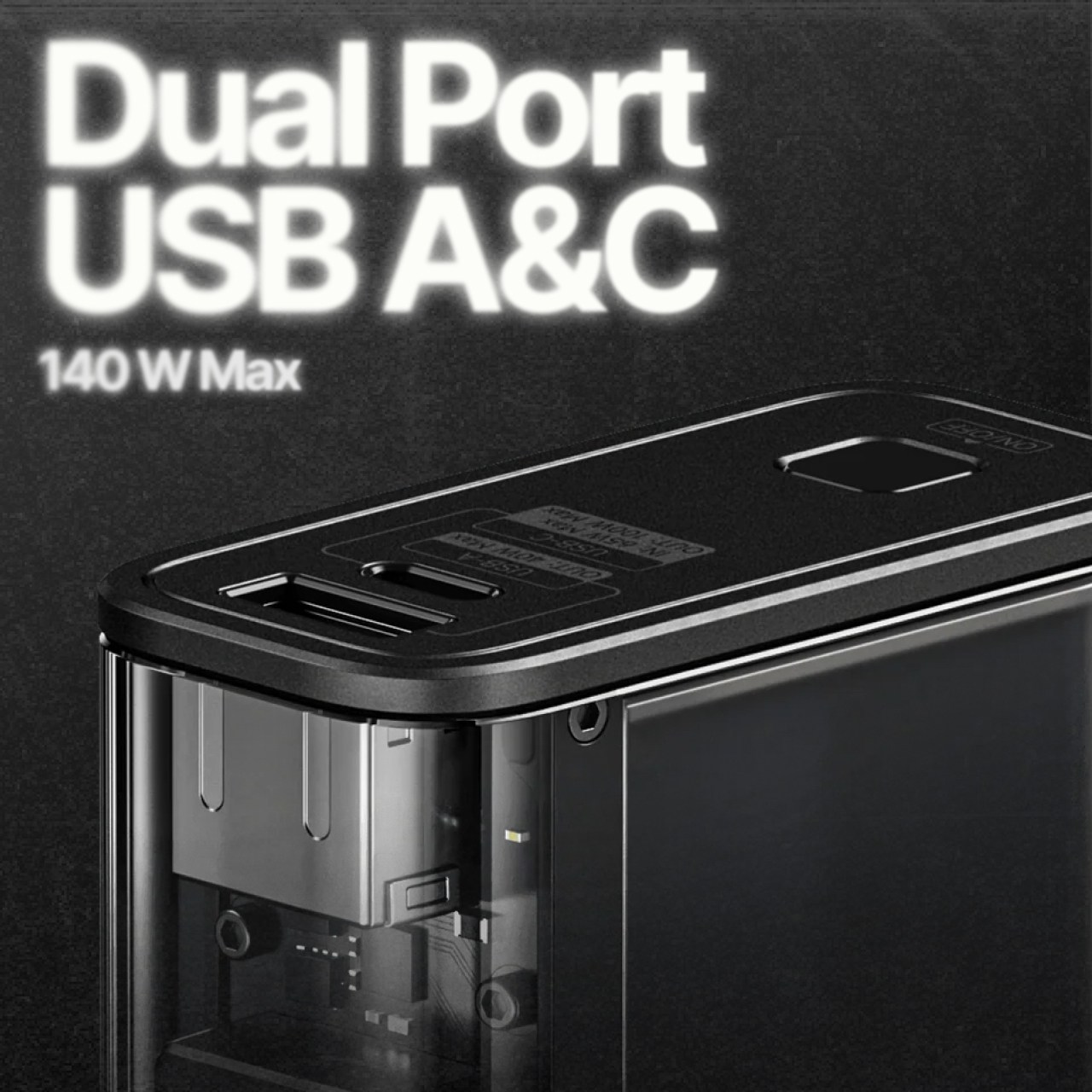 Sharge Powerbank 20000mAh 140W 1A 1C Shargeek 140 - Black YDD-SG-140-HEI